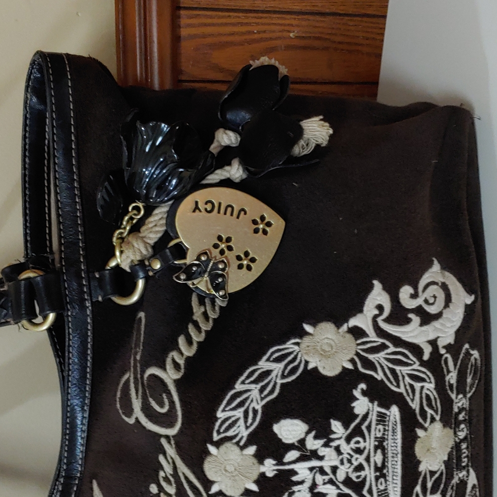 Juicy Couture y2k Vintage Velour Shoulder Bag - Picture 4 of 16